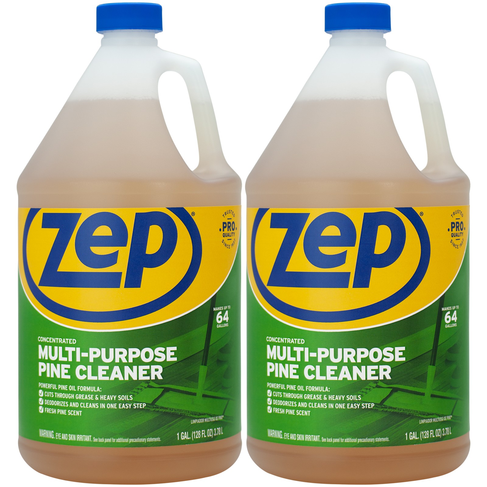 Zep Concentrated Multi-Purpose Pine Cleaner – 128 oz (Pack of 2) ZUMPP128 –