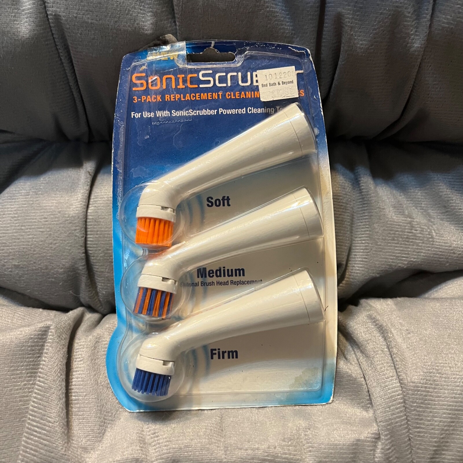 3 Pack SonicScrubber Replacement Cleaning Tool SOFT, MEDIUM, FIRM