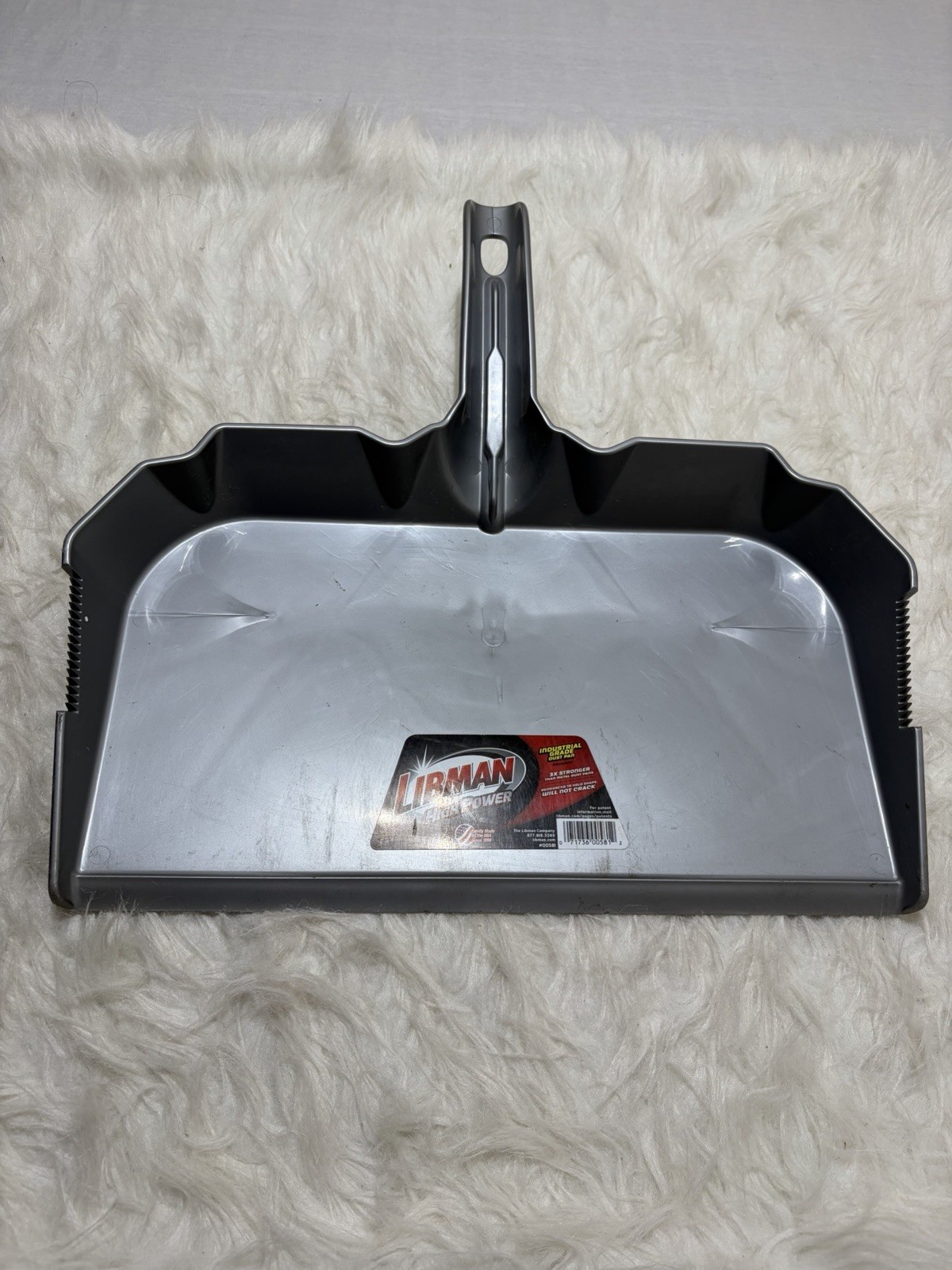 Libman High Power 18.13 In. Gray Poly Industrial Grade Dust Pan Model: 581
