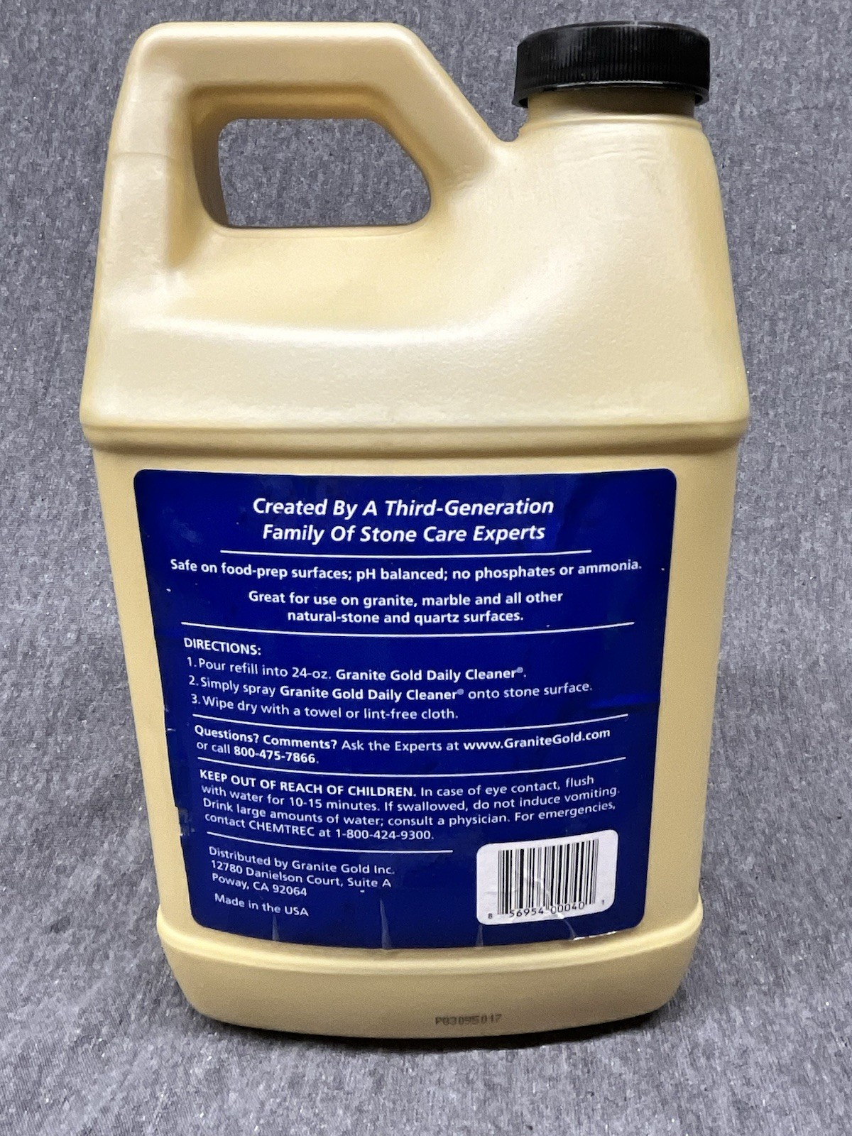 Granite Gold Citrus Scent Daily Cleaner Refill 64 oz Liquid-NEW Sealed