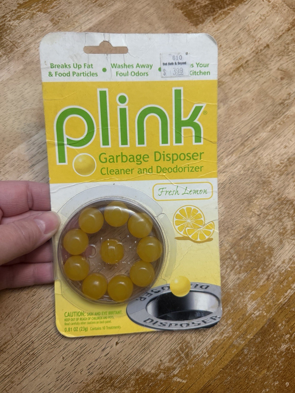 Plink Lemon Scent Garbage Disposal Sink Cleaner Deodorizer 10 Pack New
