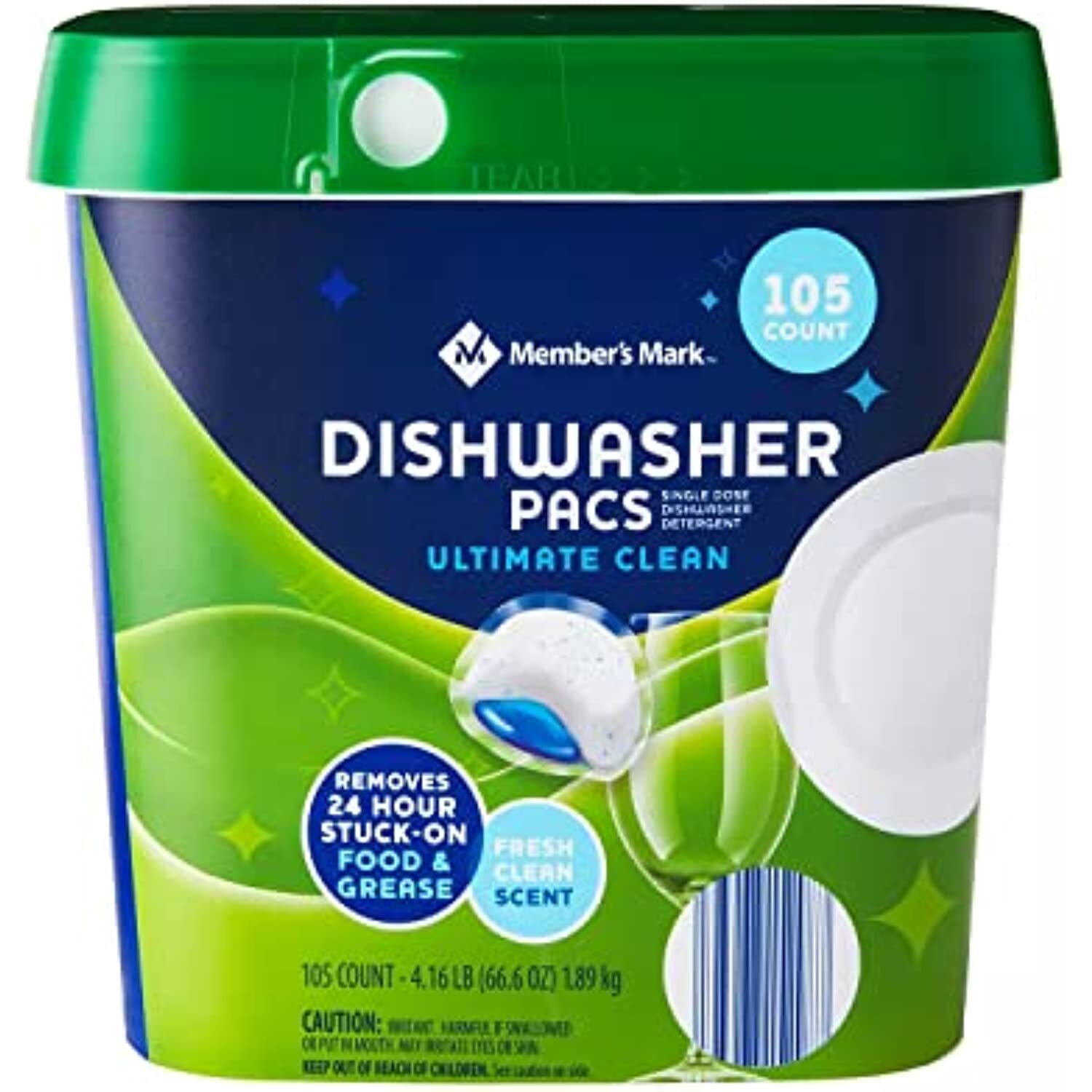 Member’s Mark Auto Dishwasher Pacs, Ultimate Clean (105 Count)