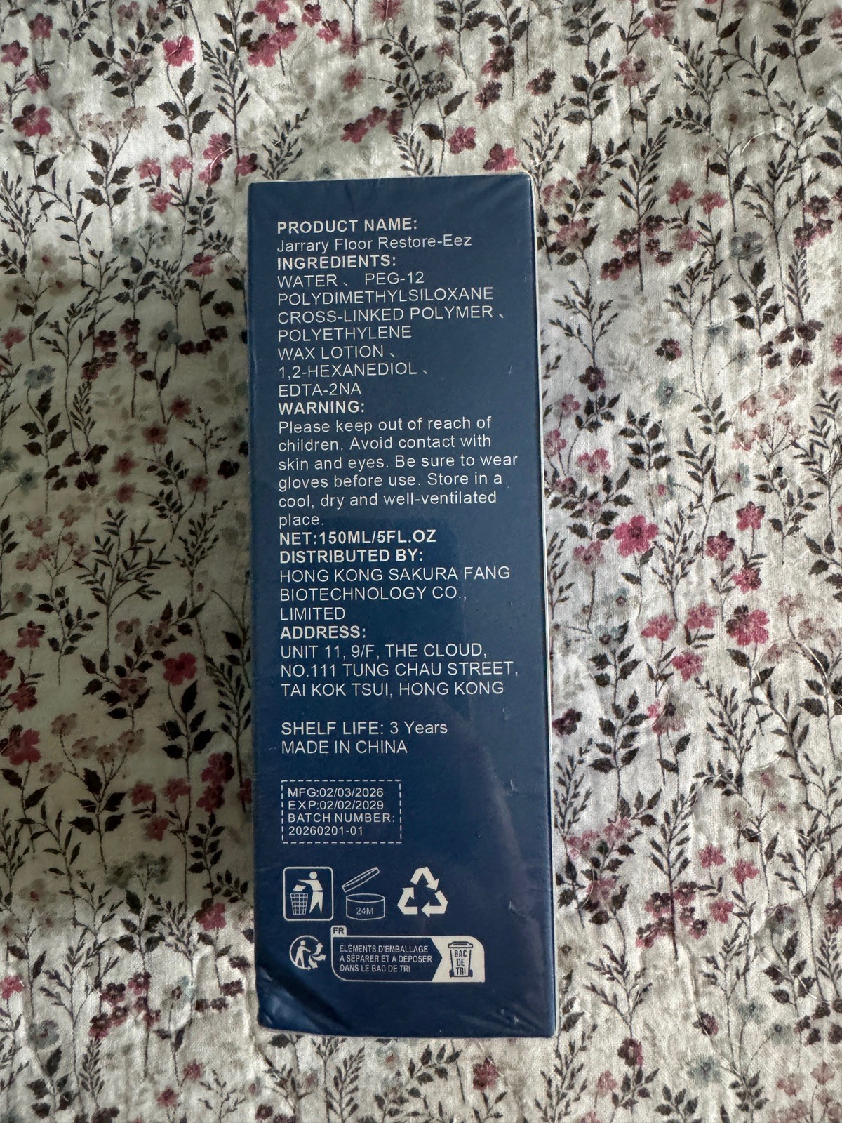Floor Restore-eez 5fl oz High Solid Content Floor Polish By Jarrary SEALED