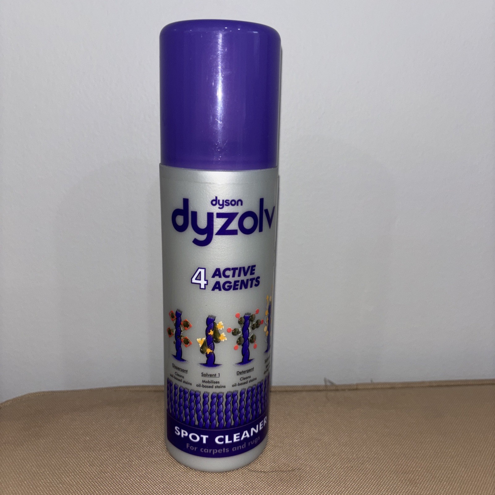 NEW Dyson Dyzolv Spot Spray Cleaner Carpets & Rugs 4 Active Agents 8.5 oz New