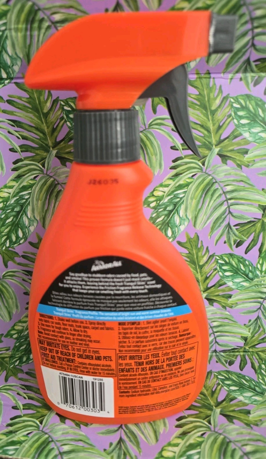 Armor All Fabric & Carpet Odor Elimination Refresher Spray 10 oz Tranquil Skies.