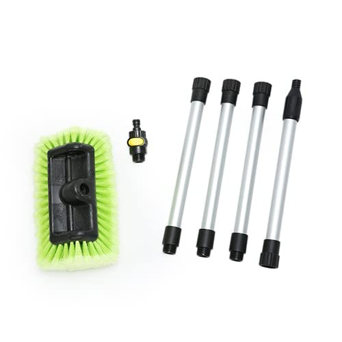 Car Wash Brush 12″ with Long Handle 60 Inch, Soft Bristle Scrub Brush for Car…