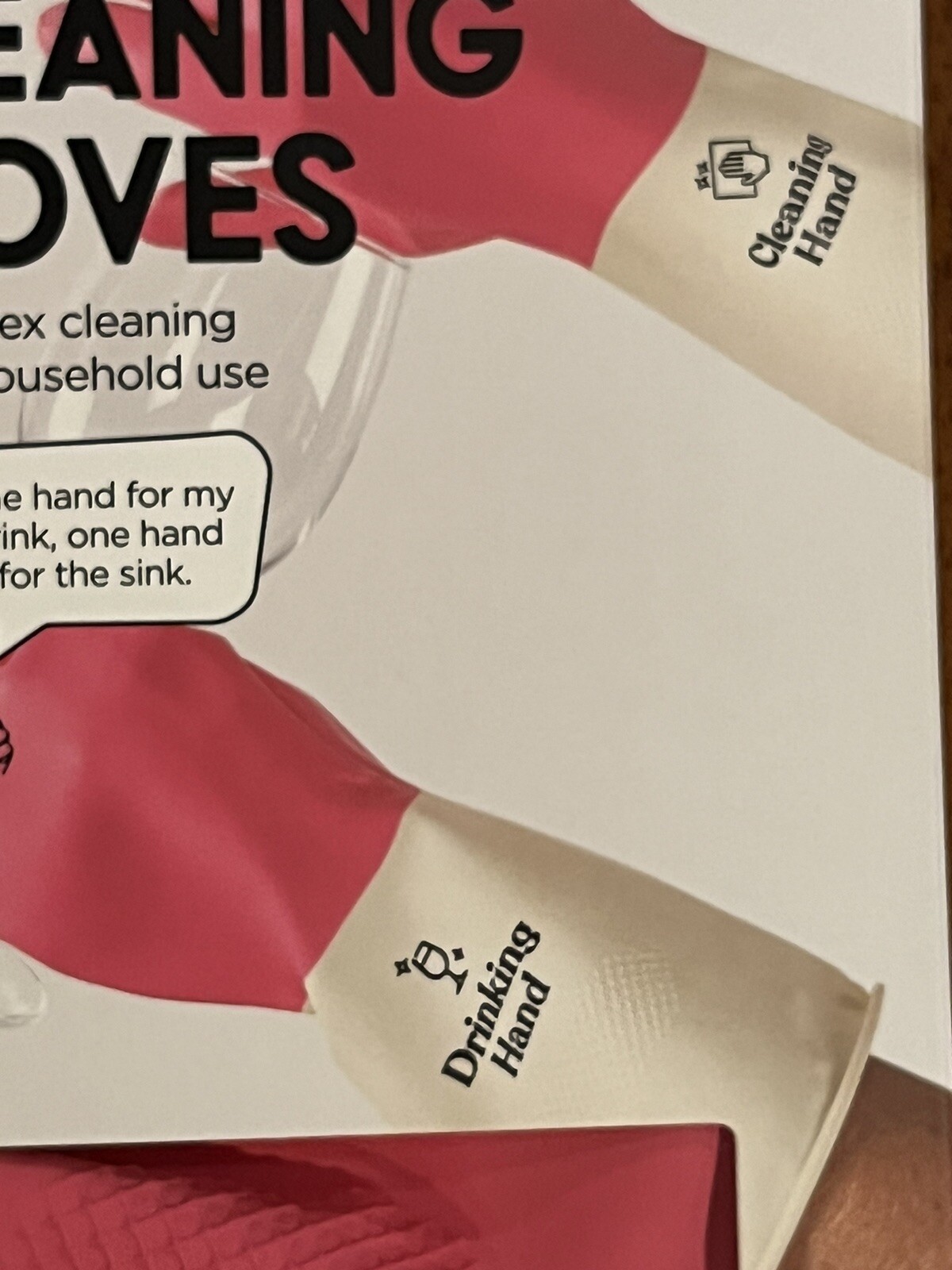 Wine Wash CO. Pink & White Household Cleaning & Drinking Gloves Reusable – NIB