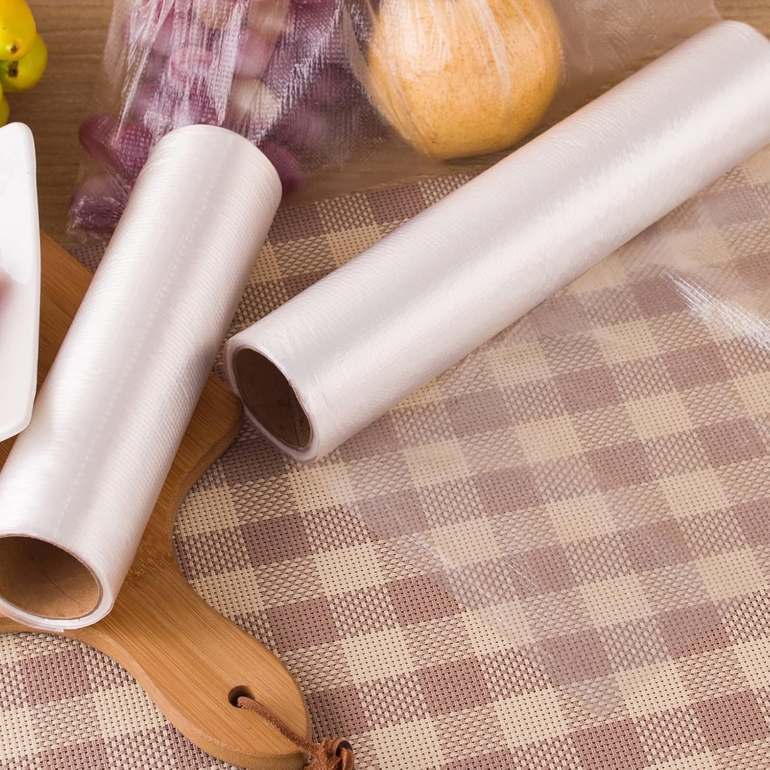 12” x 20” Plastic Produce Bags, Food Storage Bags 350pcs on a Roll, Clear Prod