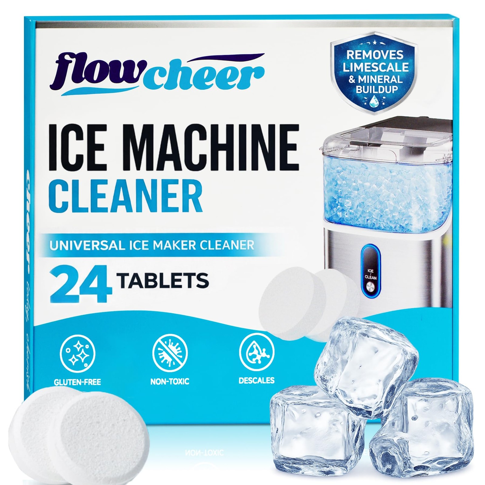 Ice Maker Cleaner , Cleaning and Descaler for Countertop and Home Ice Machine…