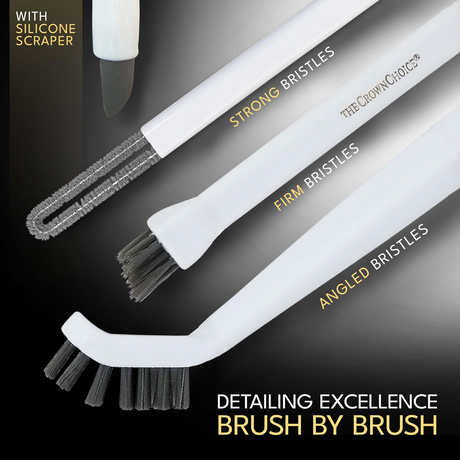 Small Cleaning Brush Set 3pcs—Crevice Brushes for Cleaning—Scrub Brushes Set …