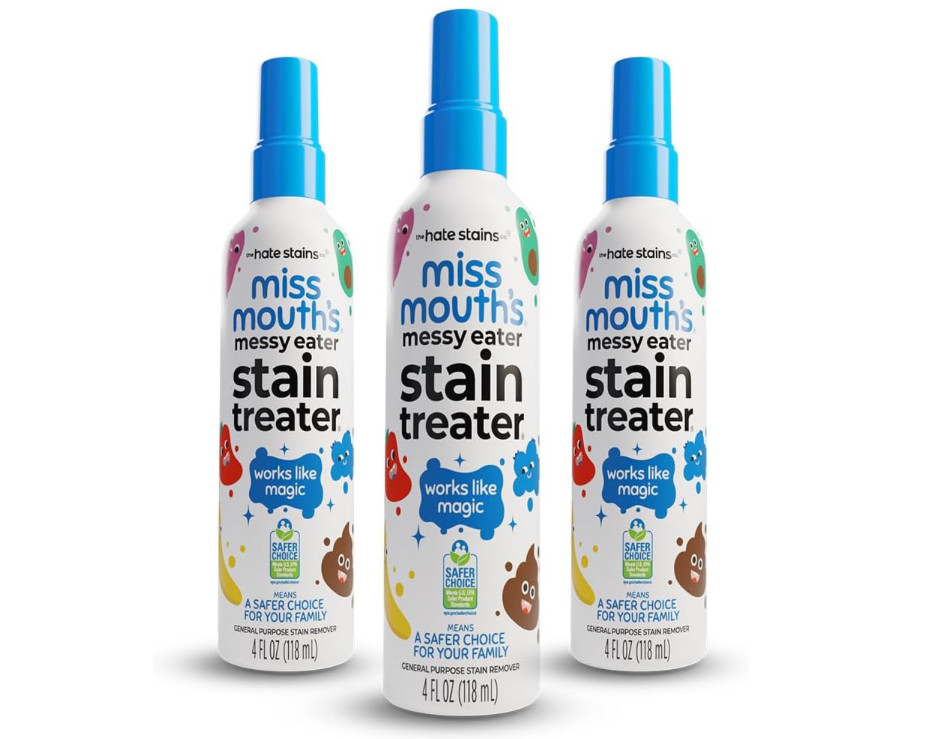Miss Mouth’s Messy Eater Stain Treater Spray – 4oz – 3 Pack Stain Remover SEALED