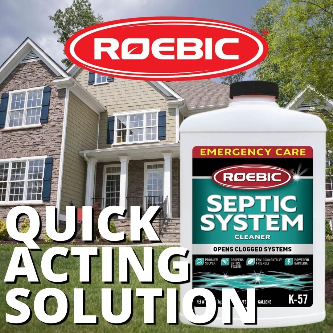 Roebic Laboratories Septic System Cleaner 32oz – Emergency Care for Sluggish Sys