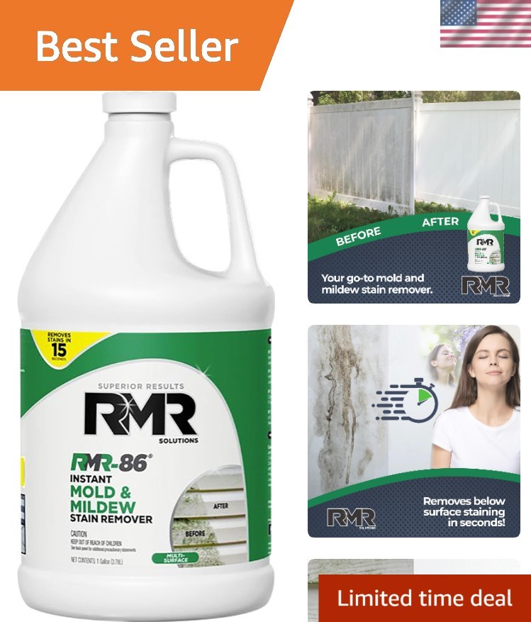 Powerful RMR-86 Mold and Mildew Stain Spray – Fresh Scent, No Scrub Required