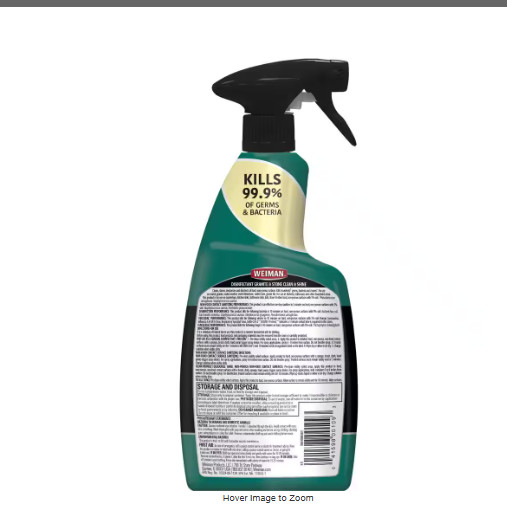 Weiman GRANITE & STONE CLEANER & POLISH Extra Stain Protection QUARTZ MARBLE