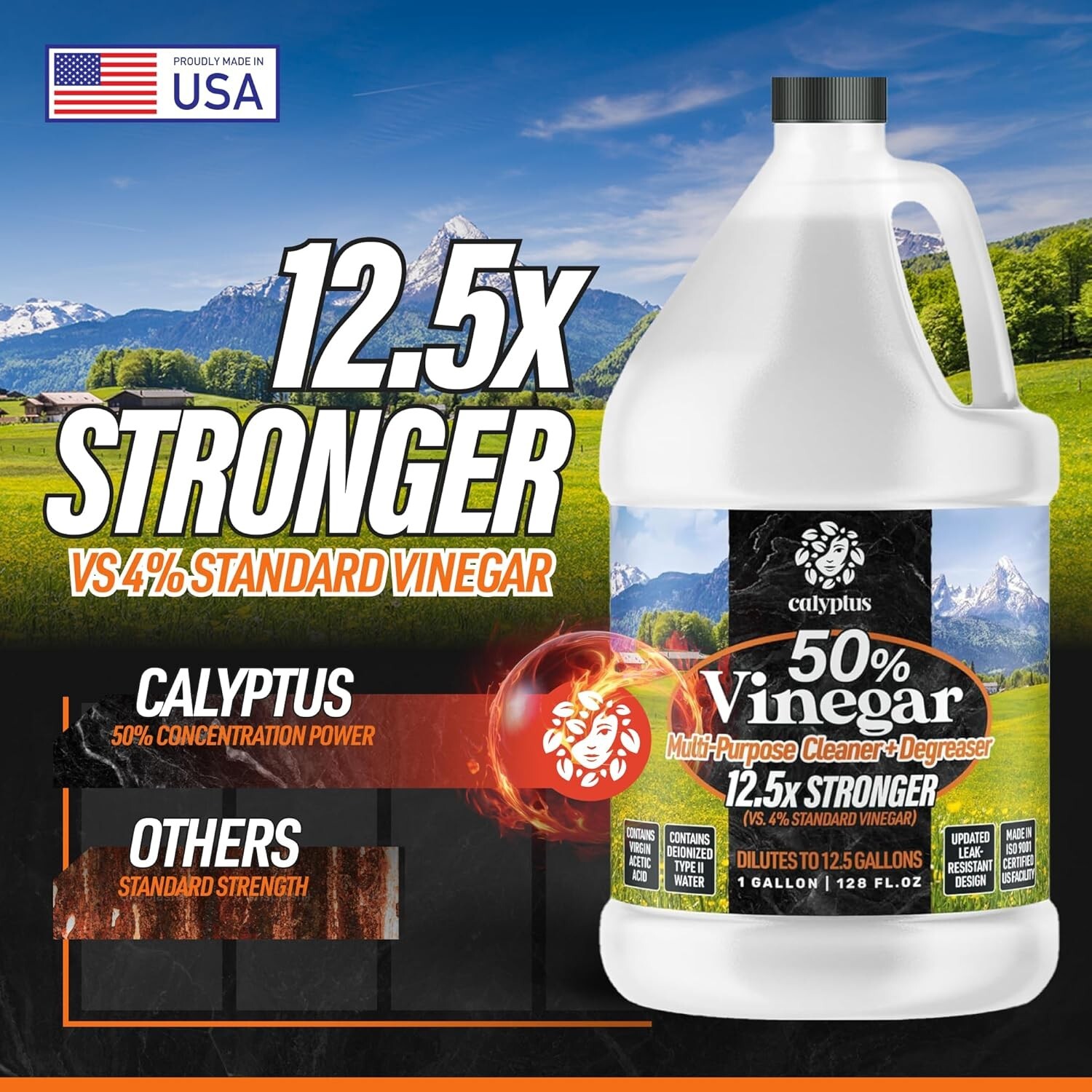 Ultimate Power: 50% Pure Vinegar Concentrate – Ideal for Home & Outdoor Use