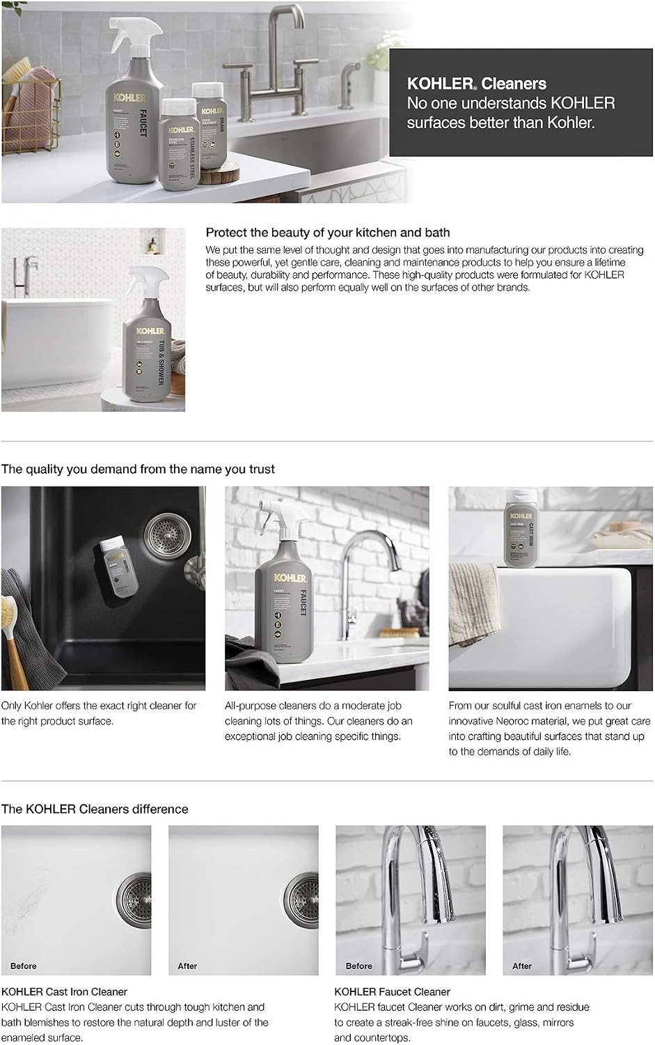 Bathroom Cleaner – 28 FL Oz for Residue-Free Shine on Tiles & Acrylics