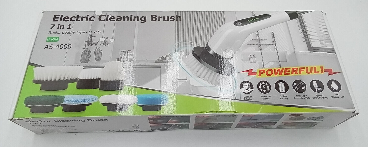 Electric Cleaning Brush 7 In 1 AS-4000 Rechargeable Type-C