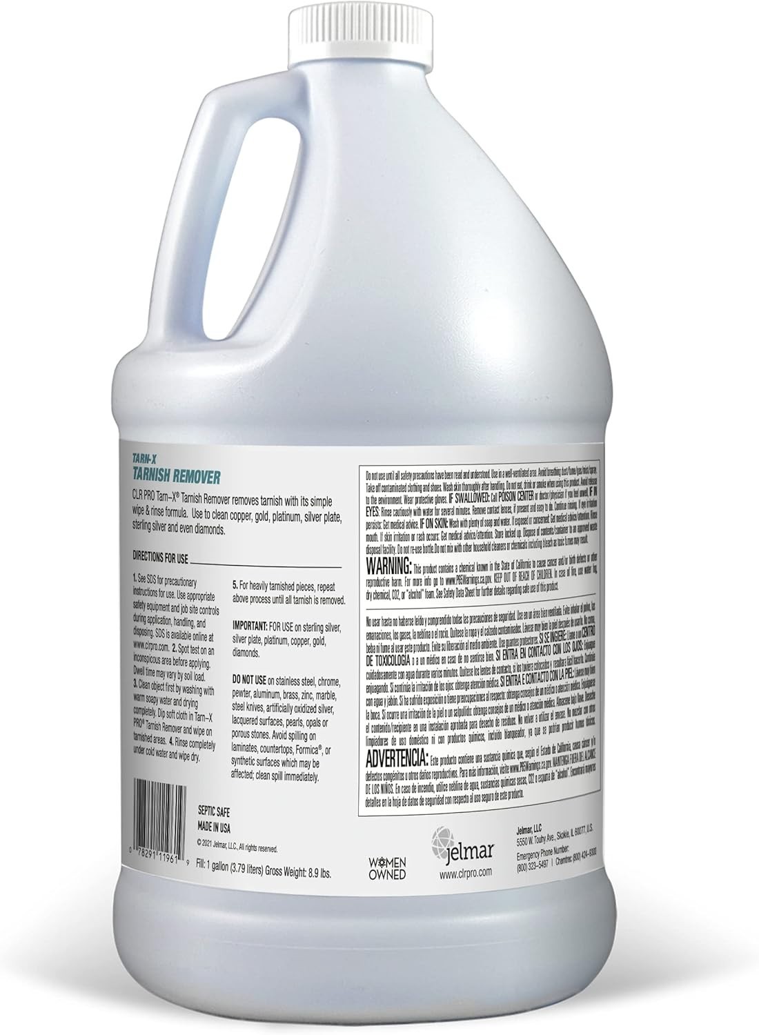 Tarnish Remover 128 Fl Oz Industrial Grade Non Flammable Cleaner