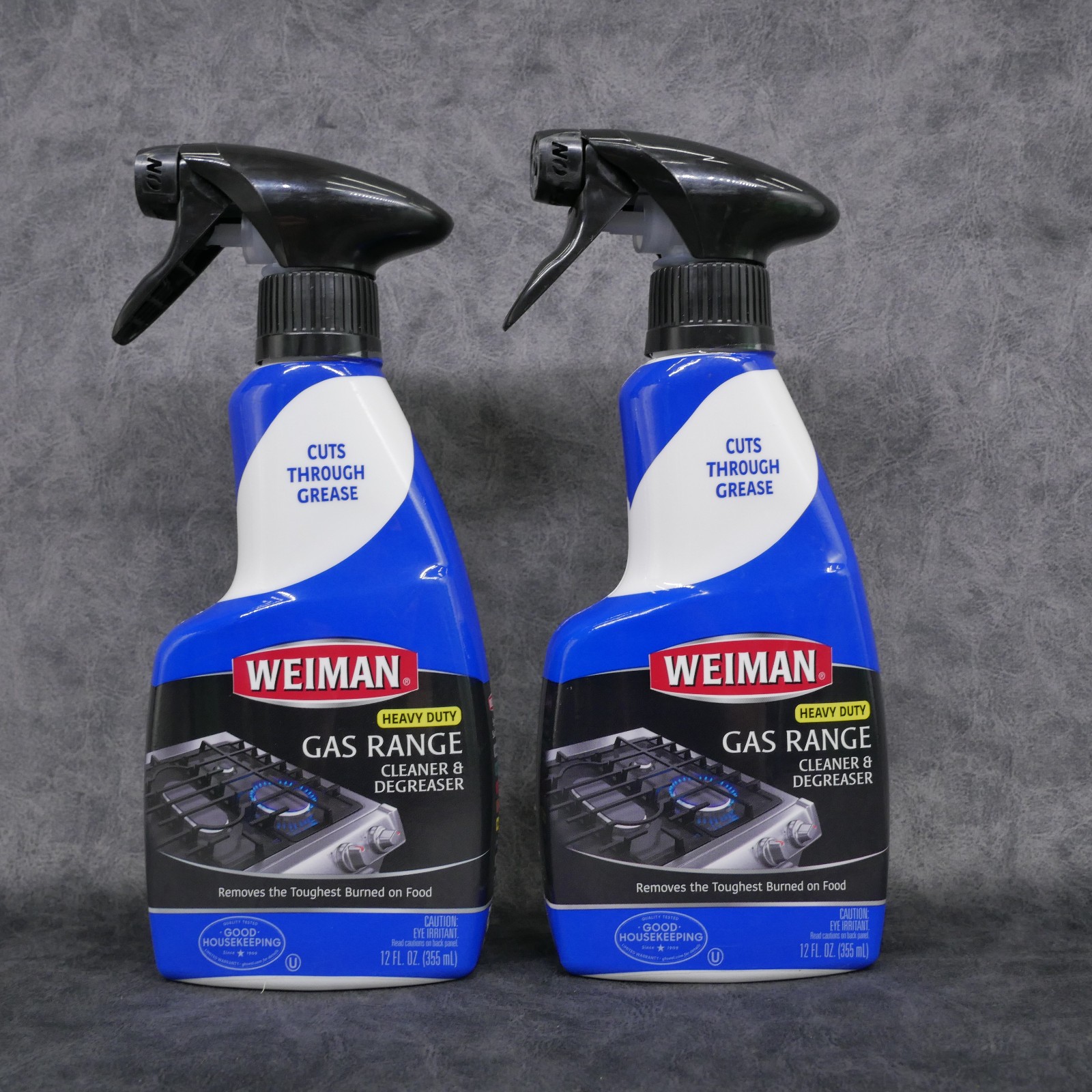(2-Pack) Weiman Gas Range HEAVY DUTY Ceramic CLEANER & DEGREASER 12oz Spray