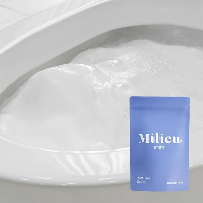 Toilet Bowl Cleaning Powder (120g/4.23oz. x 4EA) Simple Convenient, Put & Flush