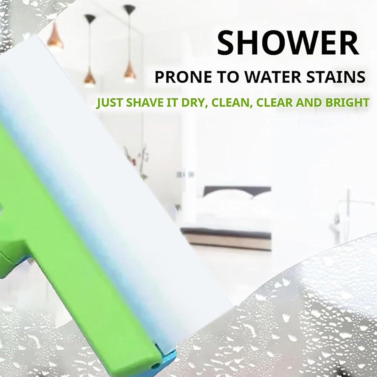 Recyclable Silicone Window Squeegee Kit, Window Cleaning Kit, Window Squeegee
