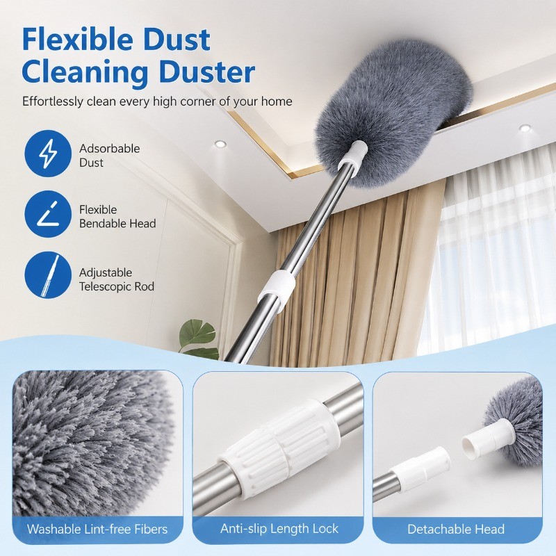 Bendable Cleanable Electrostatic Precipitation Brush