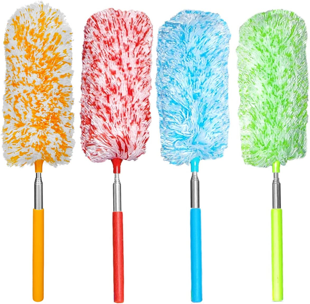 4 Pcs, [Microfiber] Hand [Duster] [Washable] Microfibre Cleaning Tool Extendable
