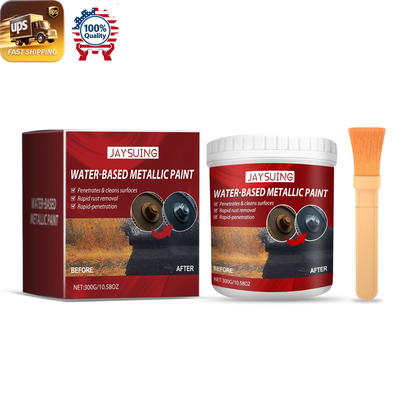 Metal Paint Anti Rust Primer 300g – Radiator Anti Corrosion Renovation 🔧