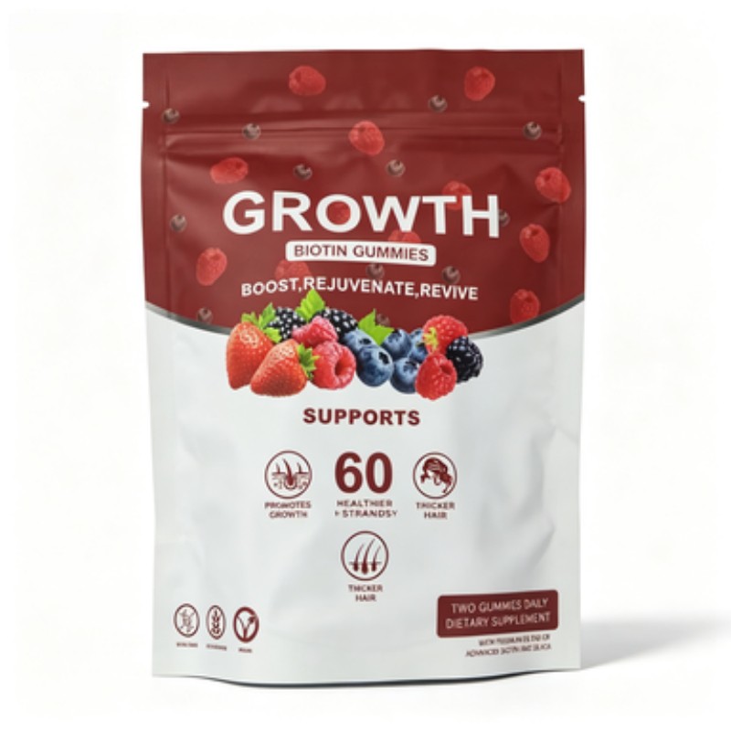Hair Growth Gummies – Biotin Vitamins Plant Extracts, Supports Health