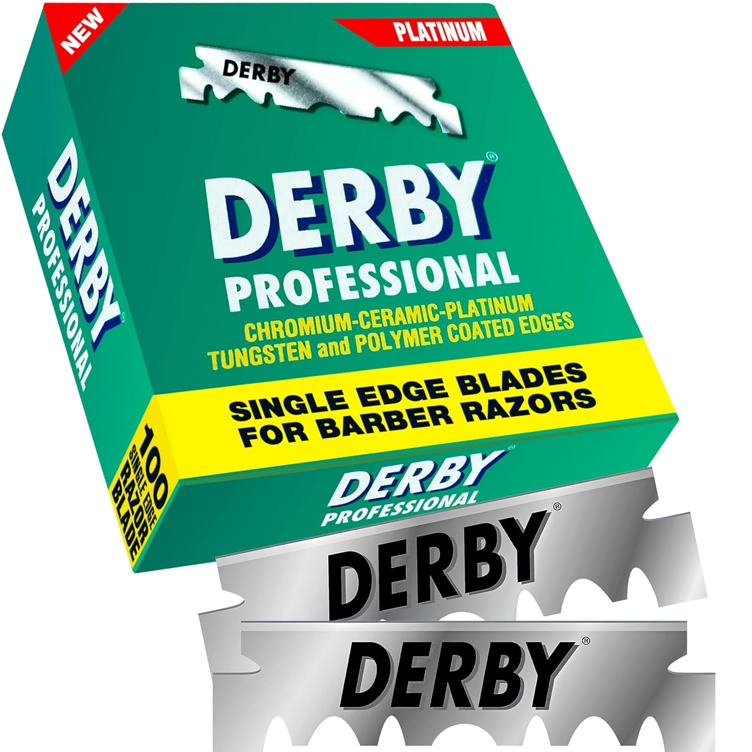 1000 “Derby Professional” Single Edge Razor Blades for straight razor