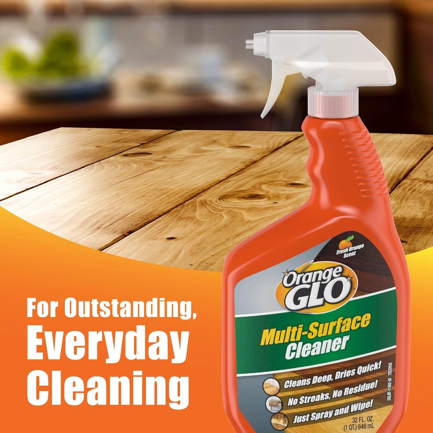 Multi-Surface Hardwood & Laminate Floor Cleaner, 32 Fl Oz, 3-Pack.​