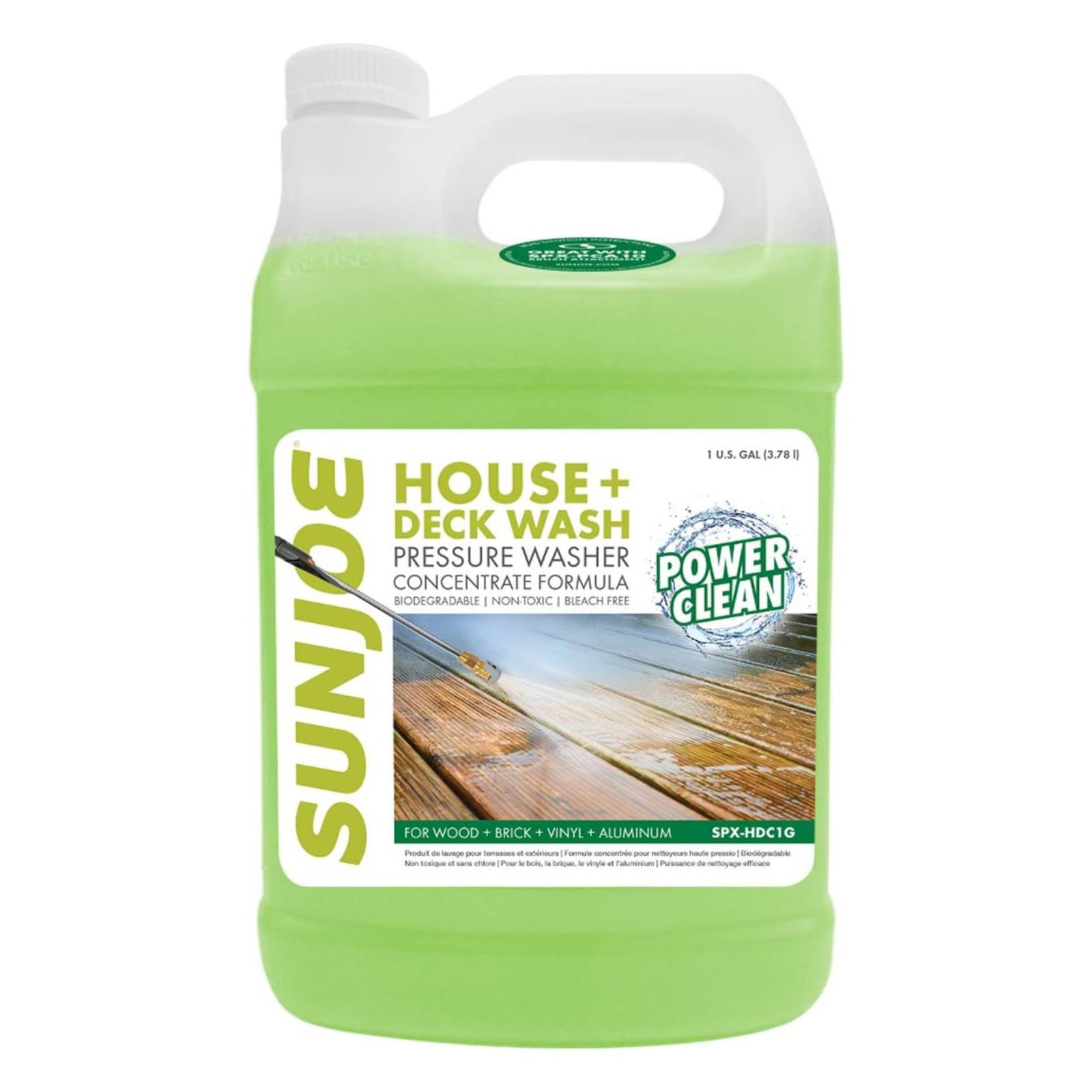 Sun Joe House and Deck All-Purpose Pressure Washer Concentrated Cleaner, HDC1G