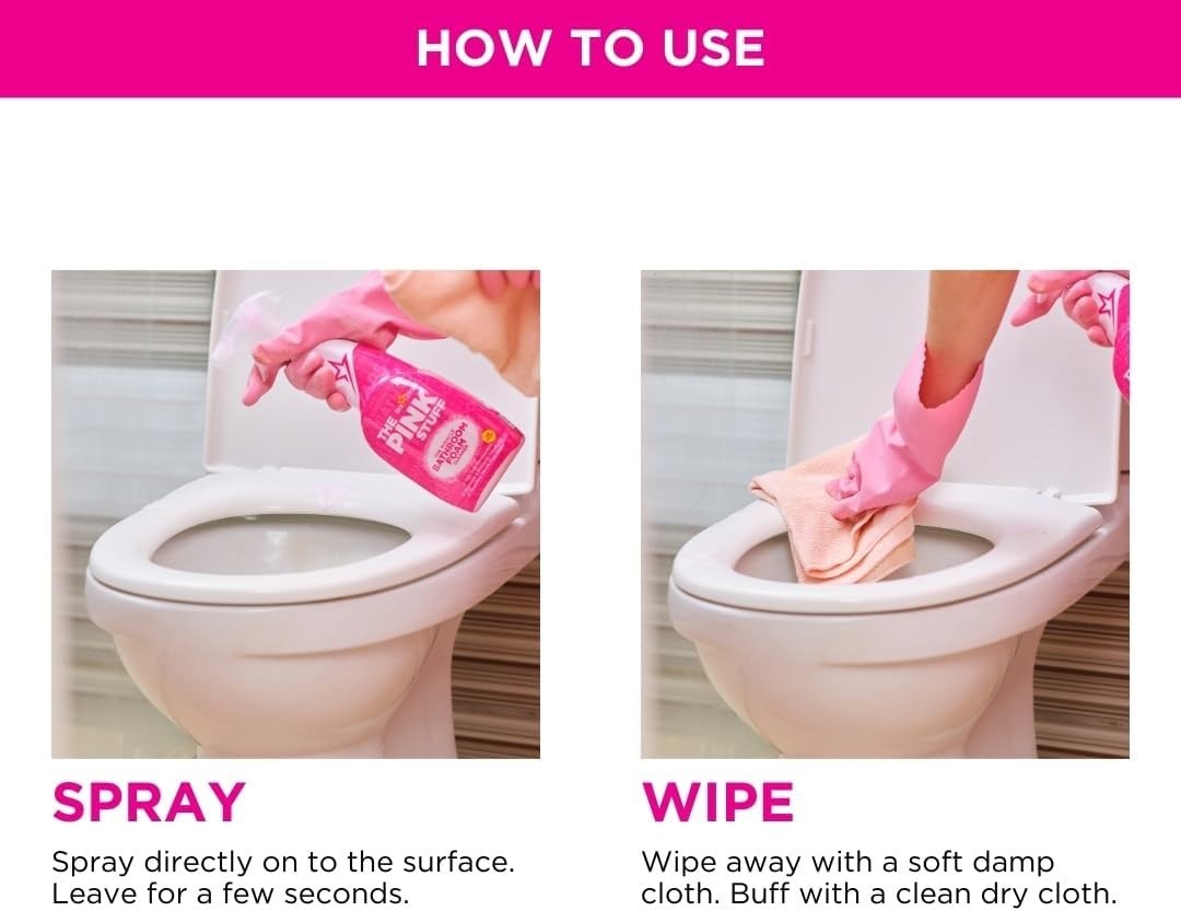 The Pink Stuff – Miracle Bathroom Foam Cleaner 750ml – Baths, Tiles, Soap Scu…