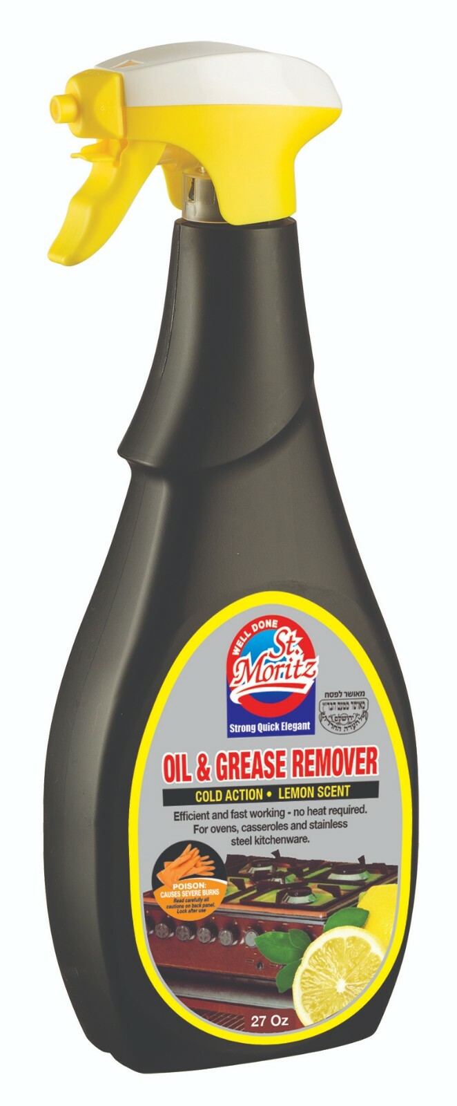 2 PACK: Well Done St. Moritz Oil & Grease Remover Cold Act-Lemon – 27 Oz (750ml)