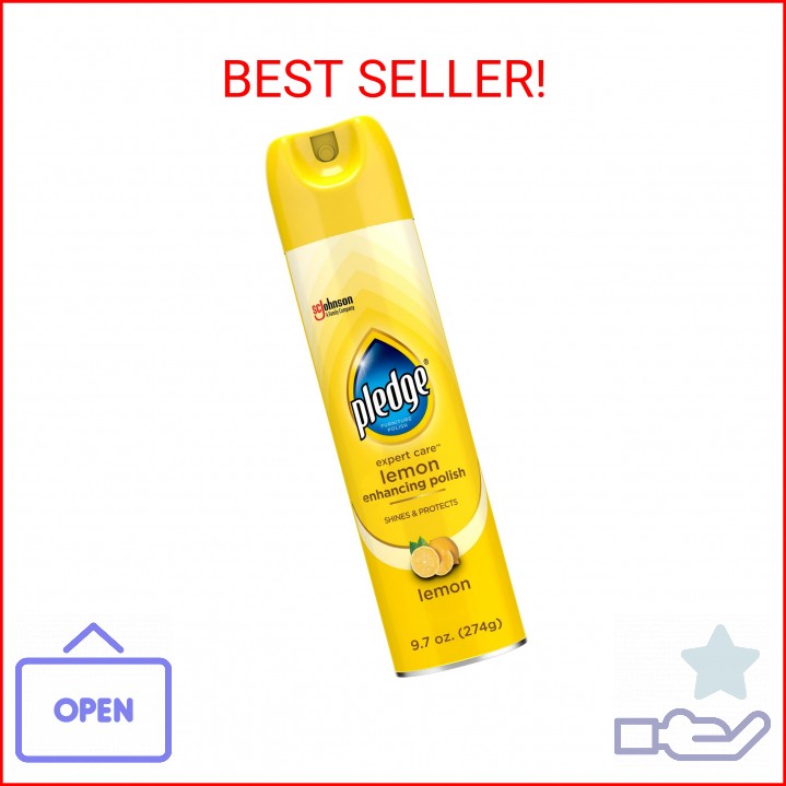 Pledge Enhancing Polish Spray, Wood Furniture & Stainless Steel Polish, Remove D