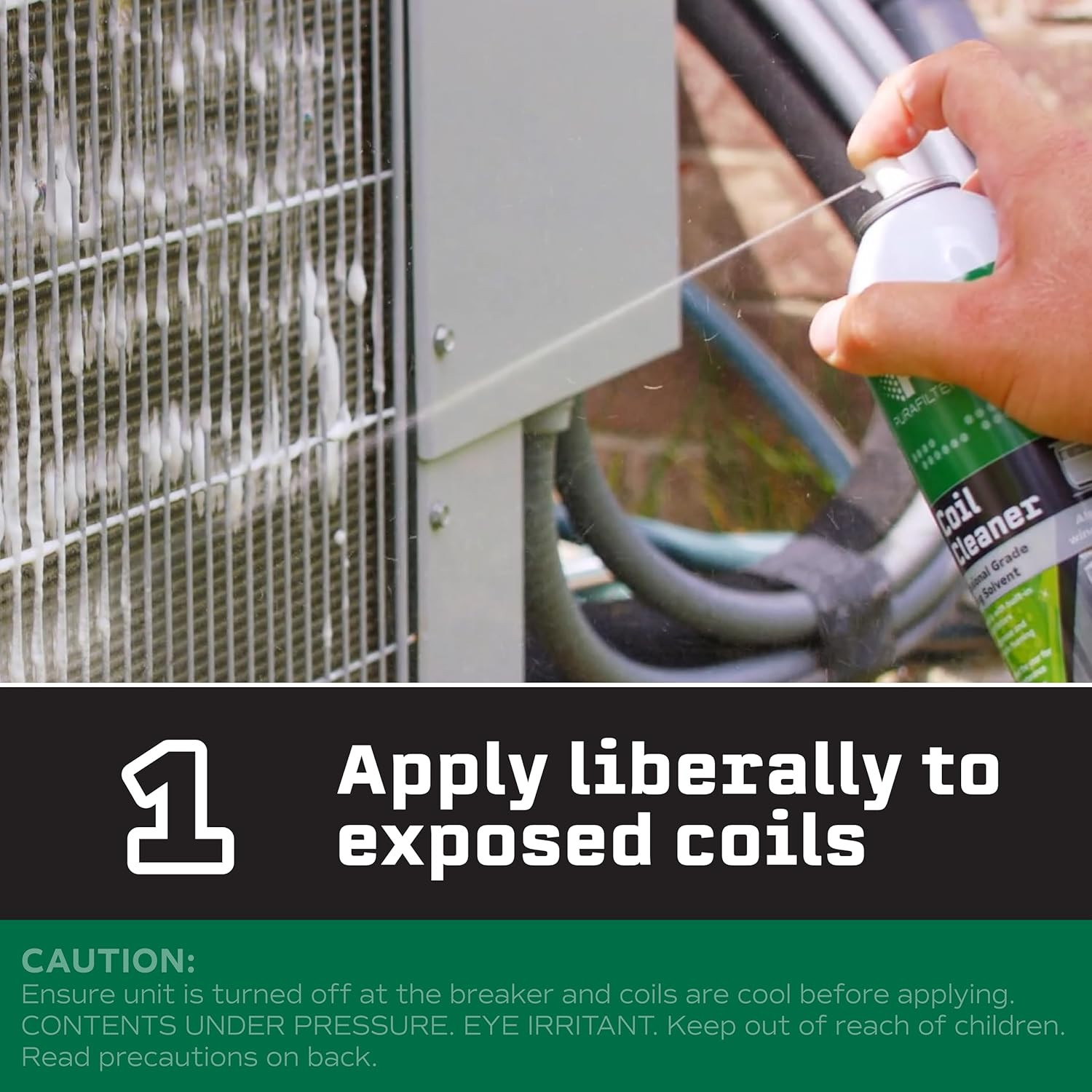 2000 Coil Cleaner Foaming Spray | Use on AC HVAC Condensers and Evaporator Coils