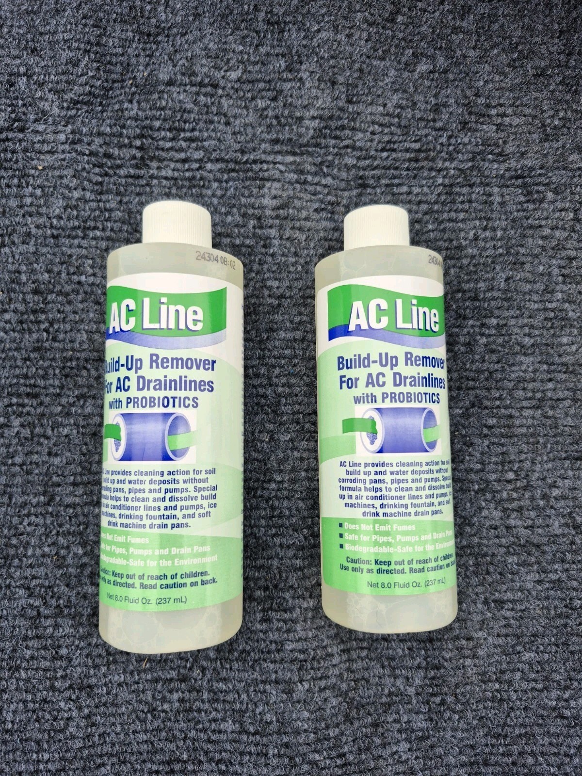 2 Pack AC Drain Line Cleaner HVAC and Condensate Line 8 Fl Oz Bottles