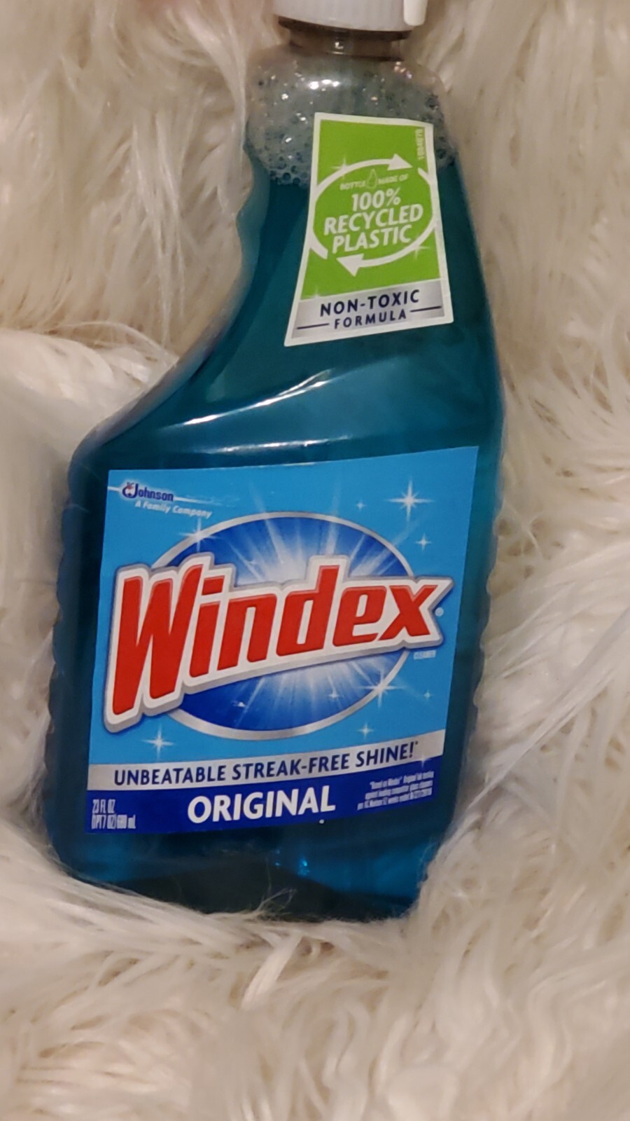 Windex Glass and Window Cleaner Spray Bottle, Original Blue, 23 fl oz