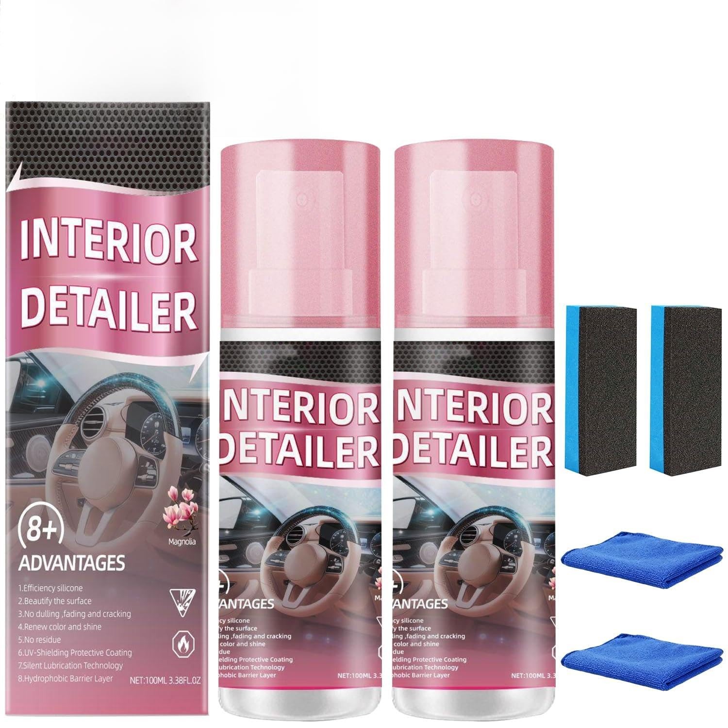 2PCS Polishing Cleaner Car Interior, 2026 Upgrade Car Interior Cleaner Spray,…