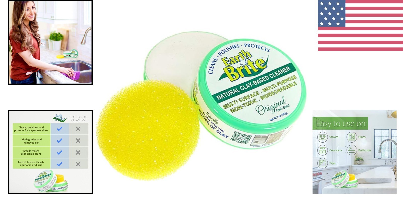Biodegradable Clay Bar All-Purpose Cleaner – 100% Natural, Streak-Free Shine