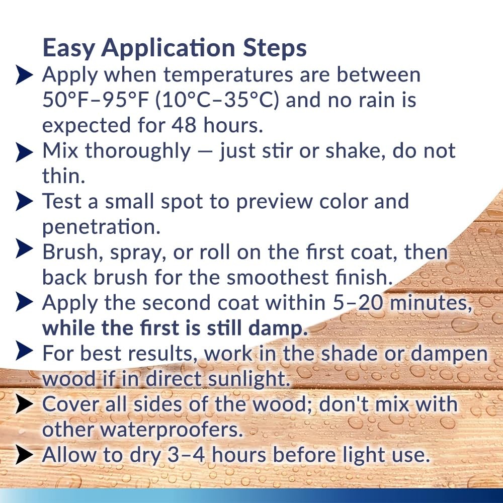 SealOnce Marine Premium Wood Sealer Waterproof Sealant Wood Stain and Seale…