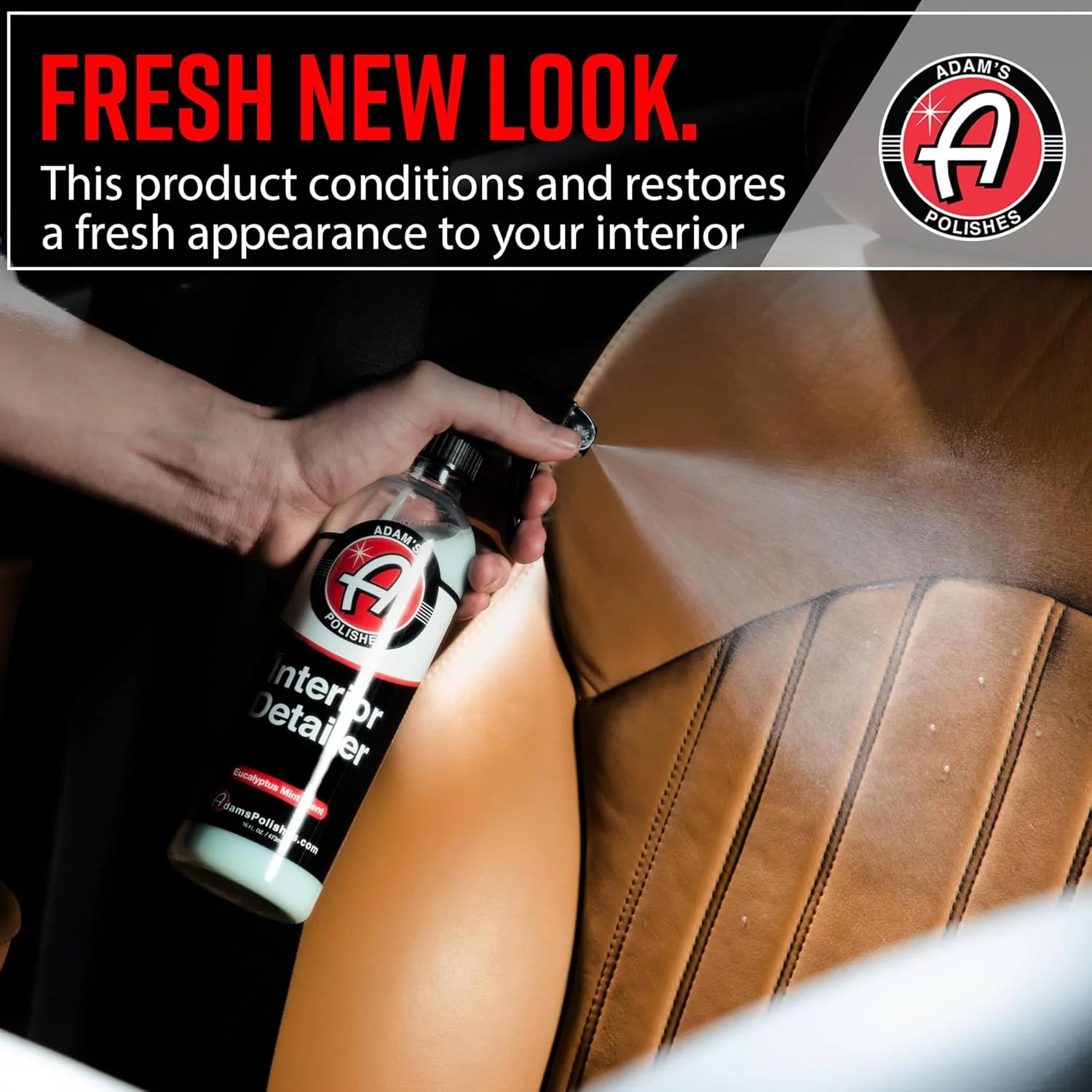 Adam’s Polishes Interior Detailer 16oz – Total Car Interior Cleaner, Protectant
