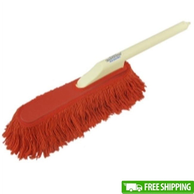 26in Plastic Handle Car Duster Washable Cotton Dust Remover Non Toxic Brush New