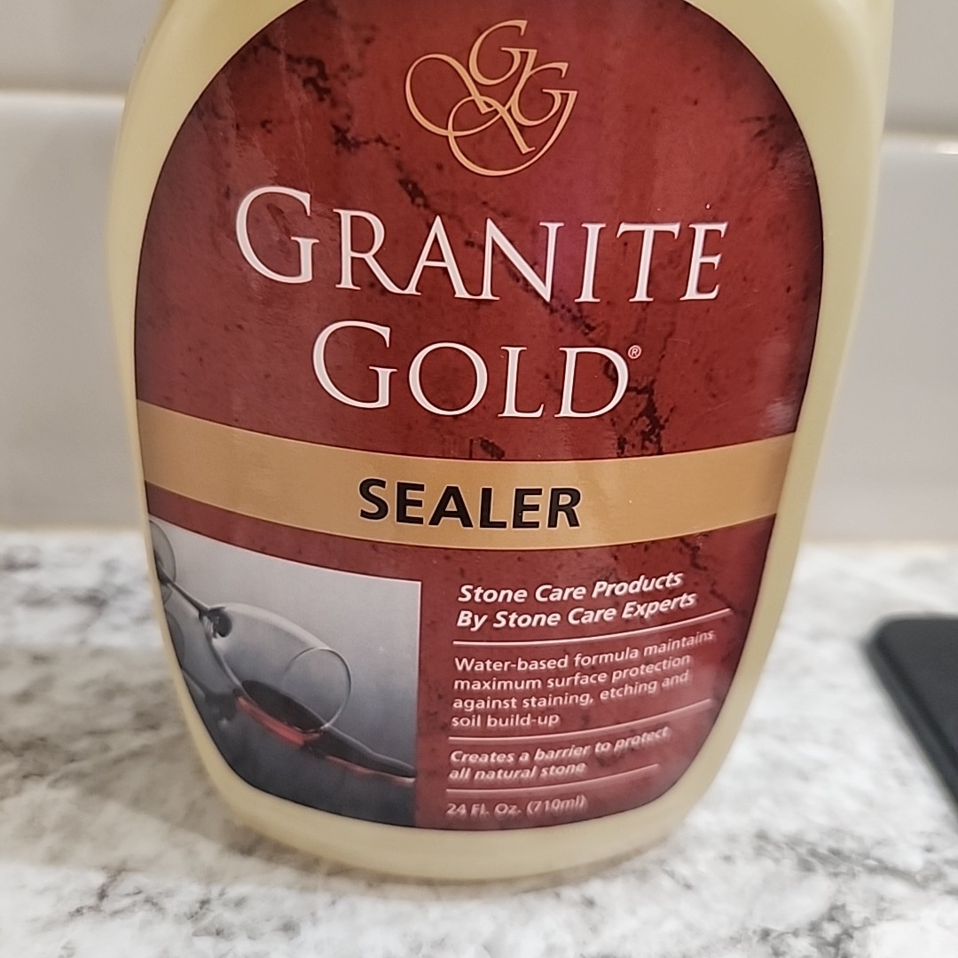 Granite Gold SEALER Protectant Barrier Spray Non Toxic Safe Stone Care 24 Oz