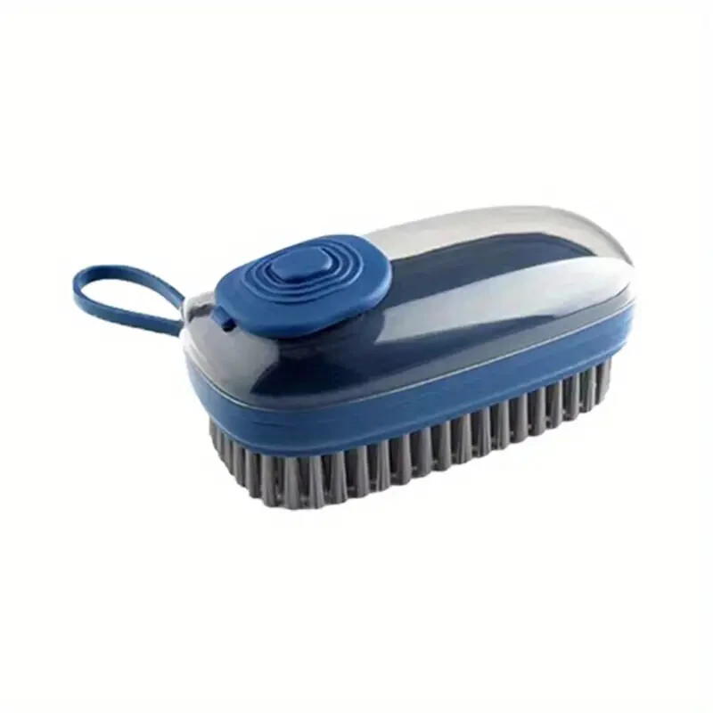 Dish Washing Up Brush Sponge With Liquid Soap Dispenser Scrubber Cleaning Brush