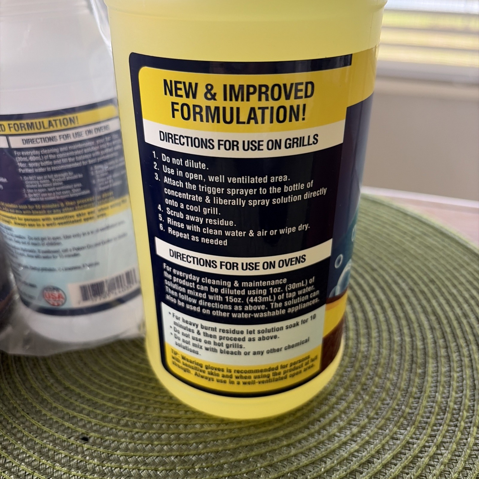 Professor Amos Concentrated Grill & Oven Foaming Cleaner kit 32 oz Clean Lemon