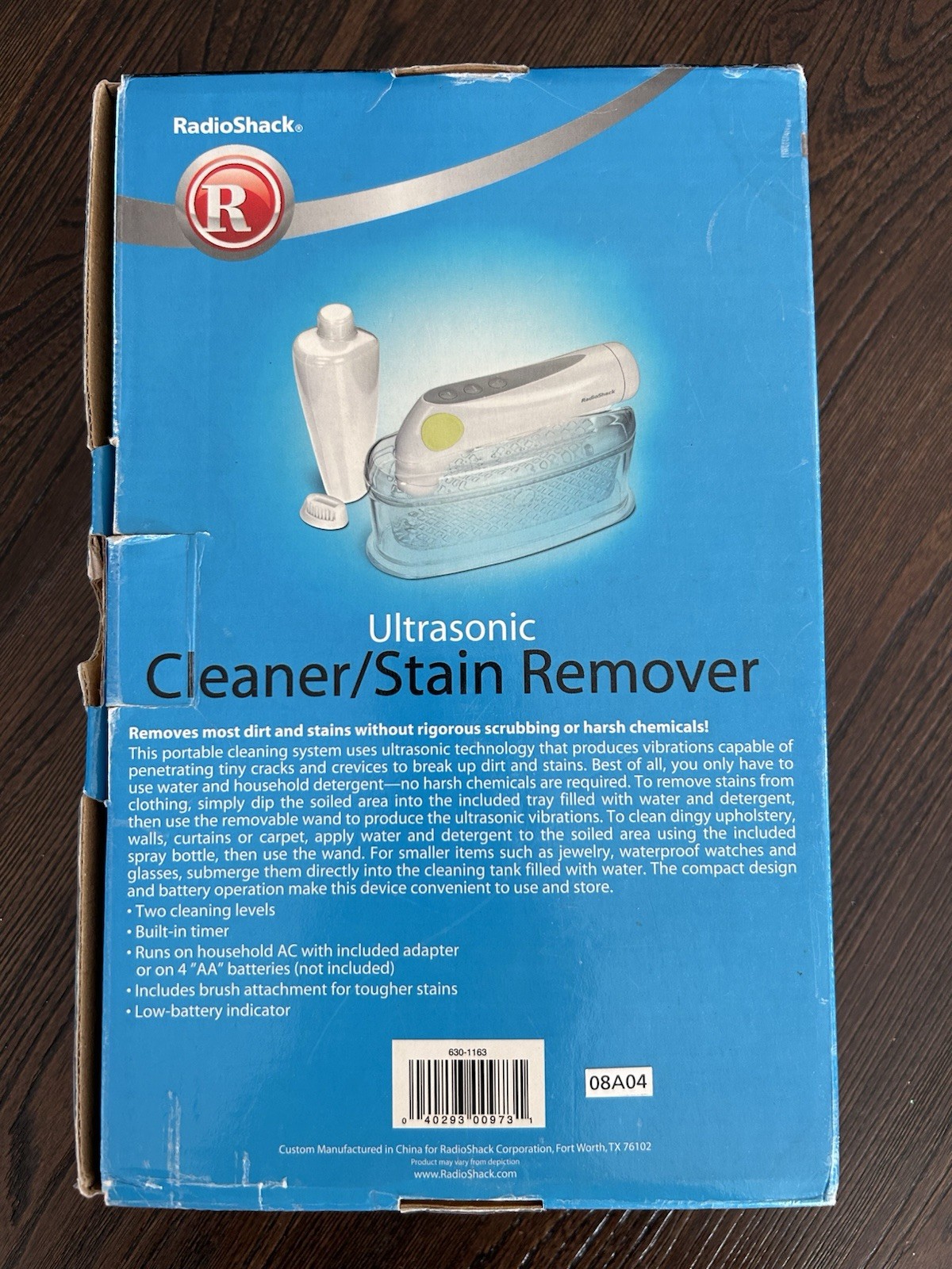 VTG RadioShack Ultrasonic Cleaner Stain Cleaner Upholstery Carpet Jewelry