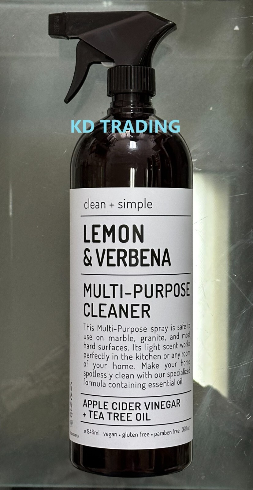 CLEAN + SIMPLE ~ LEMON VERBENA Kitchen Refresher Cleaner Odor Deodorizer 946ML