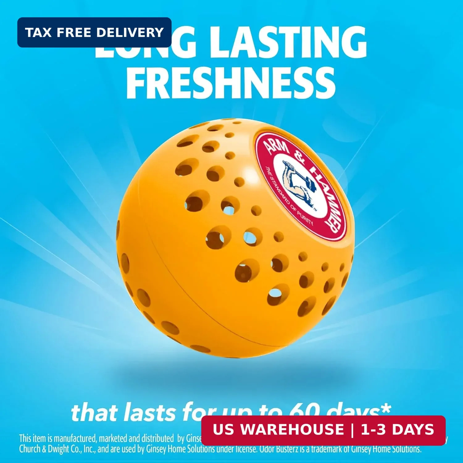 Arm & Hammer OdorBusterz® Odor Eliminator Balls, Clean Burst, 3 Count – Baking S