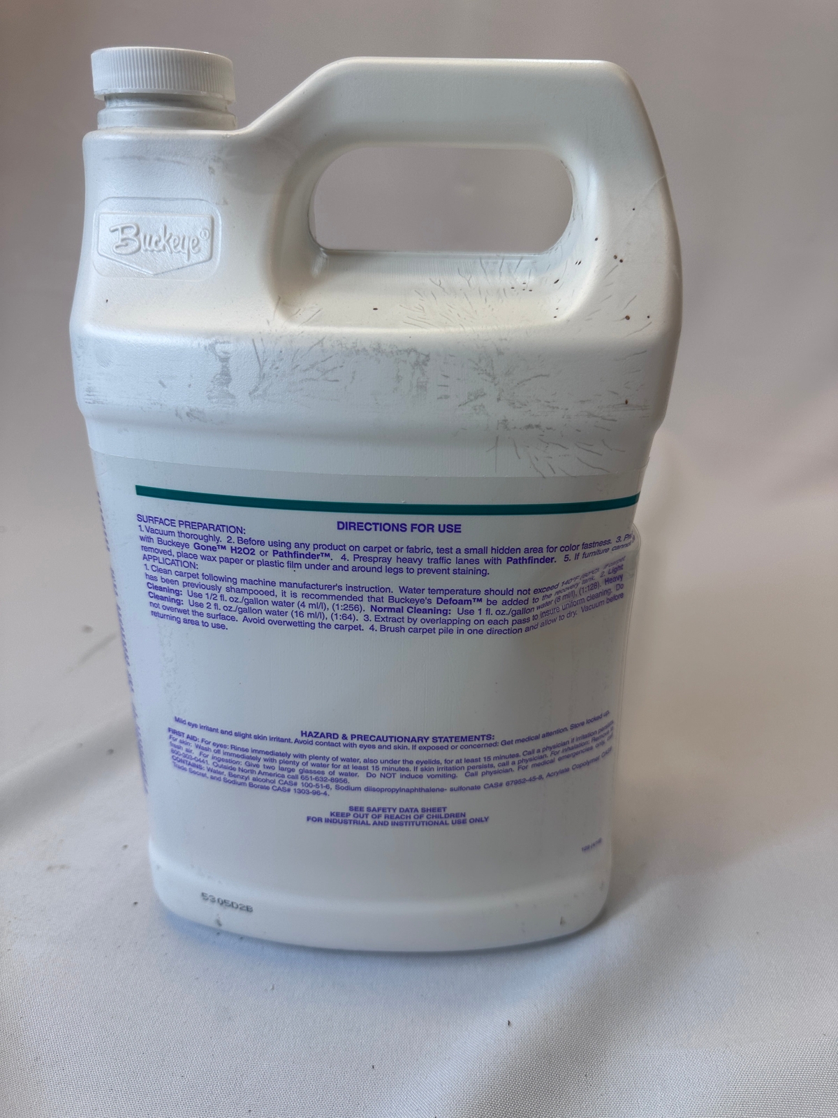 Buckeye® Jet Stream™ Carpet Cleaner – 1 Gallon – Item # BU-5305-1000